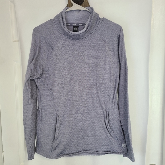 RBX Woman's Preformance Activewear Workout Shirt, Size: Large Color: Grey - Picture 4 of 14